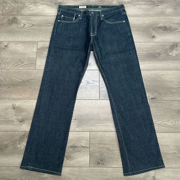 Adriano Goldschmied 32” The Protege Straight Leg Stretch Blue Jeans Size 33 - Picture 1 of 13